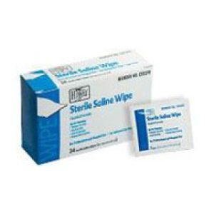 Saline Wipes Sterile 3x4 24BX  24 BXCS - C22370