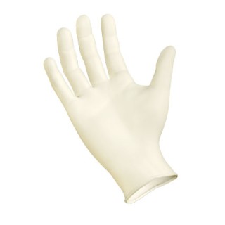 SemperGuard  Latex Powdered Industrial Gloves  Medium Size  100 GlovesBox - INDPS103