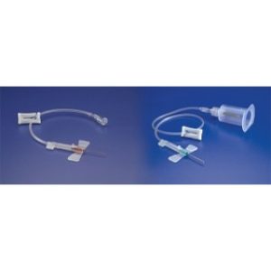 SET BLOOD COLLECTION 21GA X 0.75IN 6IN TUBING SAFETY IN VEIN ACTIVATION PRE-ATTACHED HOLDER WINGED LUER ADAPTER CLAMP INFUSION CLEAR SAF-T WING LATEX-FREE DEHP-FREE (200CS) - 982106