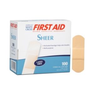 Sheer Adhesive Bandages 1 x 3  100BX  12 BXCS - 1290033