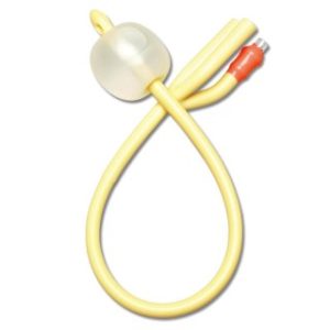 Silicone-Elastomer Coated Latex Foley Catheter, 16 Fr, 30 mL, Straight Tip, 3-Way, EACH