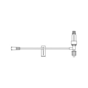 Small Bore T-port Extension Set with ULTRASITE Valve  100CS - 474515