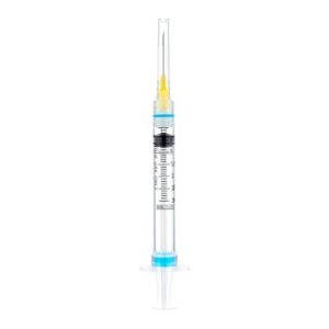 SOL-CARE 3ml Luer Lock Safety Syringe wExch Needle 25G*1 800Case - 100079IM
