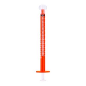SOL-M 3ml Oral Dispensing Syringe Amber With Tip Cap  O-ring type  400Case - 21003OA