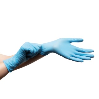 Sol-M Nitrile Examination Glove  Powder free  Xlarge  Blue - NG5504U