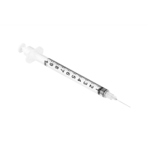 SOL-M Syringe with Fixed Needle  23G x 1(25mm)  Blue  800Case - 181023