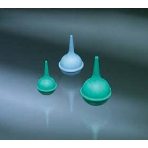 Syringe 3oz Ear Ulcer PVC Irrigation Bulb Sterile Green 50Ca - 0035830