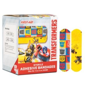 Transformers Adhesive Bandages 34 x 3  100BX  12 BXCS - 10847