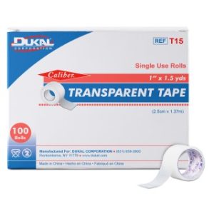 Transparent Tape 1 x 1.5 yd  100BX  5 BXCS - T15